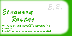 eleonora rostas business card